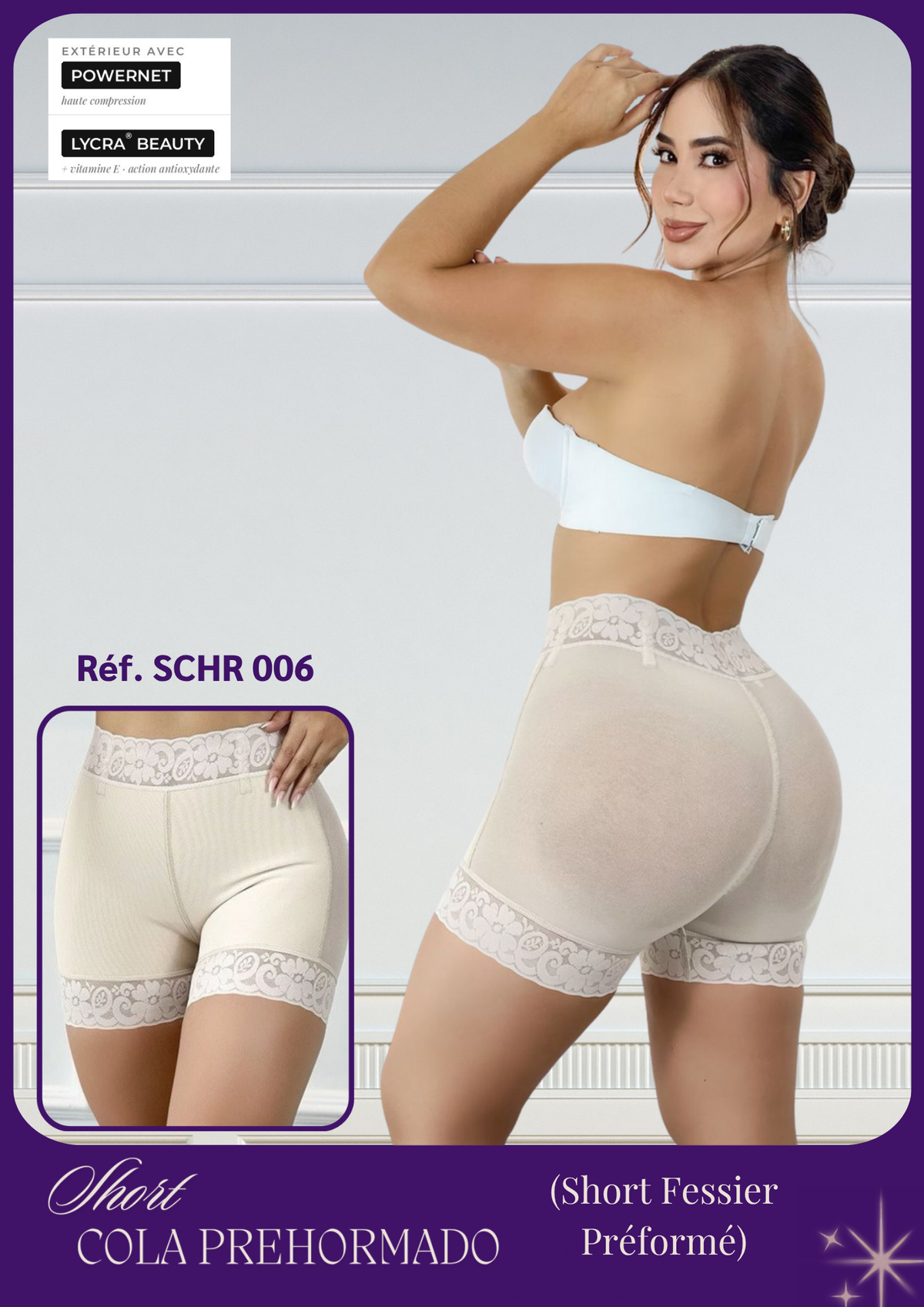 Short Cola Prehormado REF SCHR006